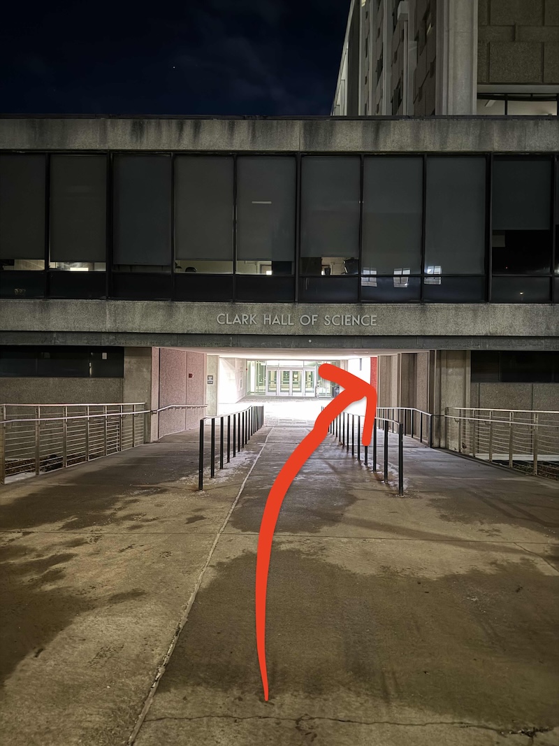 Step 1 directions to Clark Hall